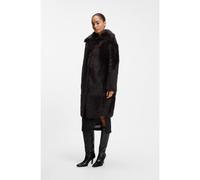 BOSS Manteau Regular en mouton retourné avec col ajustable à fermeture magnétique - Style Soscana, 50568313 Marron foncé 38