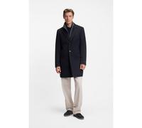 BOSS Manteau Slim en laine et cachemire BECKHAM x BOSS - Style SB-Coat-254_DB, 50554924 Bleu foncé 48