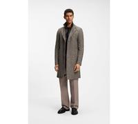 BOSS Manteau Slim Fit en jersey italien de laine vierge - Style C-Hyde-J-Bib-Pad-264, 50571846 Marron 52