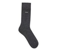 BOSS Chaussettes mi-mollet à logo, en coton peigné stretch - Style Marc RS Uni CC, 50469843 Gris sombre 39-42
