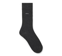 BOSS Chaussettes mi-mollet à logo, en coton peigné stretch - Style Marc RS Uni CC, 50469843 Gris sombre 39-42