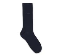BOSS Chaussettes mi-mollet à logo, en coton peigné stretch - Style Marc RS Uni CC, 50469843 Bleu foncé 43-46