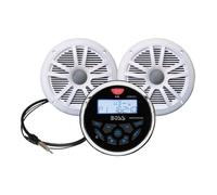 BOSS Marine MCKGB350W.6 Marine récepteur numérique intégrée dans le tableau de bord 60 Watts x 4 avec Deux haut-parleurs 6,5…