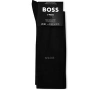 BOSS Lot de deux paires de chaussettes mi-mollet en coton mélangé - Style 2P RS Uni CC, 50516616 Noir 39-42