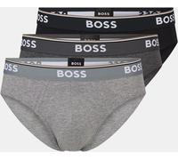 Boss Men's 3 Pack Briefs Grey/DkGrey/Blk Moyen Male