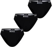 BOSS Lot de trois slips en coton stretch avec logos à la taille - Style Brief 3P Power, 50475273 Noir XS