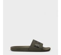 Boss Men's Aryeh Sliders, Comfy Footbed Sandals Kaki/Noir 341 11 (45) Male