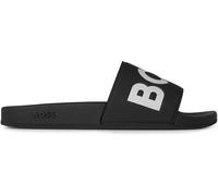 Boss Men's Aryeh Sliders, Comfy Footbed Sandals Noir/Blanc 002 12 (46) Male