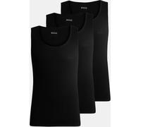 Boss Men's Classic Ribbed Tank Top 3-Pack, Cotton Construction Noir 001 2XL Male