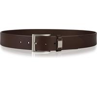 Boss Men's Connio Leather Belt Marron foncé 32R (85cm) Male