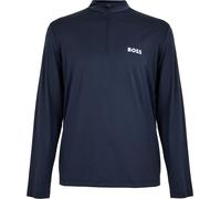 Boss Men's Green Quarter Zip Performance Tracksuit Top Marine L Male