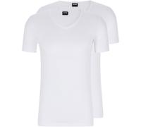 Boss Men's Hbb Slm Tirt Slim-Fitting Stretch Cotton T-Shirt Blanc L Male