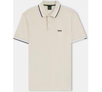 Boss Men's Hbg Paddy Polo Shirt With Contrast Tipping Ouvrir Blanc 5XL Male