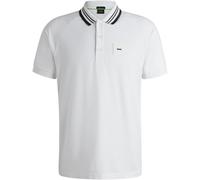 Boss Men's Hbg Paddy Rib Polo Shirt, Sporty Sophistication Blanc 100 S Male