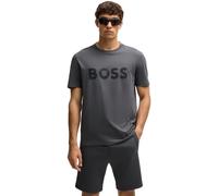 BOSS T-shirt en jersey de coton avec grand logo - Style Tee Tape Logo, 50530990 Gris sombre M