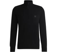 Boss Men's Hbo Kanobix Quarter Zipped Sweater Noir 001 L Male