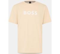 Boss Men's Hbw Logo T-Shirt, Logo Printed Beige/Wht 131 2X Large Male