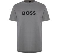 Boss Logo Print T-Shirt Gris/Noir 010 Petit Male