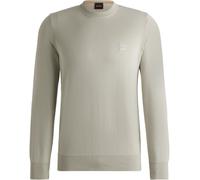 BOSS Pull à col rond en coton et cachemire à logo - Style Kanovano, 50471343 Beige clair L