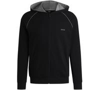 BOSS Hommes Mix&Match Jacket H Sweat à capuche zippé en coton stretch avec passepoils contrastants
