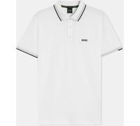 Boss Men's Paddy Cotton Contrast Tipping Short Sleeve Polo Shirt Blanc 100 3XL Male