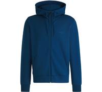 BOSS Sweat à capuche zippé en coton stretch à logo imprimé - Style Saggy, 50506161 Bleu foncé XXL