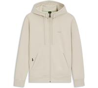 Boss Men's Saggy Full-Zip Hoodie With Adjustable Drawstring Hood Ouvrir Blanc L Male