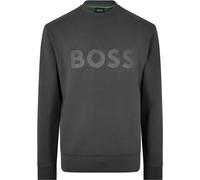 Boss Men's Salbo Stretch Cotton Logo Sweatshirt, Signature Branding Gris foncé 027 S Male