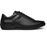 Boss Men's Saturn Smooth Low Top Premium Leather Trainers Noir 001 8 (42) Male