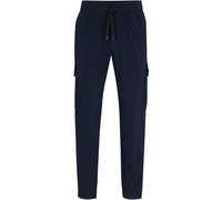 BOSS Pantalon fuselé en popeline stretch facile à repasser - Style T_Urbanex-CargoLight, 50508339 Bleu foncé 48
