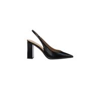 BOSS Escarpins avec talon en cuir et bride arrière - Style Miah_SLBPump90_NACS, 50573426 Noir 40