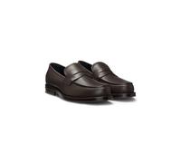 BOSS Mocassins Dressletic en cuir souple - Style Dressletic_Loaf_bure, 50539885 Marron foncé 43