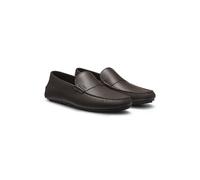 BOSS Mocassins en cuir foulonné avec semelle à picots - Style Noel_Mocc_grpe, 50568700 Marron foncé 39
