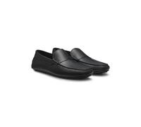BOSS Mocassins en cuir foulonné avec semelle à picots - Style Noel_Mocc_grpe, 50568700 Noir 46