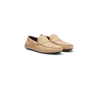 BOSS Mocassins en cuir nubuck avec semelle à picots - Style Noel_Mocc_tbnu, 50548116 Beige 41