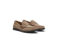 BOSS Mocassins en cuir suédé avec finition Penny et logo en relief - Style Tevan_Mocc_sd, 50563161 Beige 46
