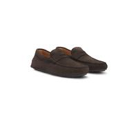 BOSS Mocassins en cuir suédé avec finition Penny - Style Noel_Mocc_sdpeb, 50541750 Marron foncé 43