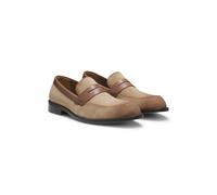 BOSS Mocassins en cuir suédé avec finitions en cuir - Style Tayil-L_Loaf_sdfslt, 50563098 Beige 45
