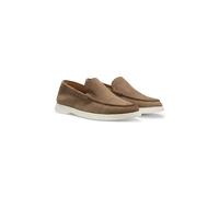 BOSS Mocassins en cuir suédé avec semelle extérieure contrastante - Style Sienne_Loaf_sd_N, 50543083 Beige 44