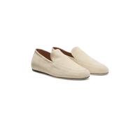 BOSS Mocassins en cuir suédé avec semelle extérieure en cuir - Style Pyna_Loafer_SD, 50568626 Beige clair 36