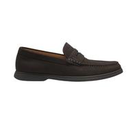 BOSS Mocassins en cuir suédé avec finition Penny logo - Style Sienne_Loaf_sdpe, 50568763 Marron foncé 40