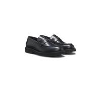 BOSS Mocassins Penny en cuir brossé - Style Eleri_Mocc_BO, 50548761 Noir 41