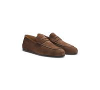 BOSS Mocassins Penny en cuir suédé BOSS BY BECKHAM - Style Briann_L_sdpelo_DB, 50564521 Marron foncé 43