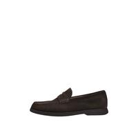 BOSS Mocassins en cuir suédé avec finition Penny logo - Style Sienne_Loaf_sdpe, 50568763 Marron foncé 45
