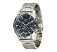 BOSS Montre à affichage analogique bleu marine / argent, Taille One Size