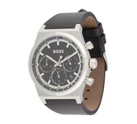 BOSS Montre à affichage analogique 'CANDOR' noir / argent, Taille One Size