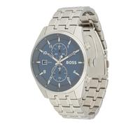 BOSS Montre Chronographe à Quartz avec Calendrier pour Homme Collection SKYTRAVELLER Le avec Bracelet en Acier Inoxydable Argenté - 1514216