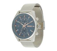 BOSS Montre à affichage analogique 'SKYTRAVELLER' or / pétrole / argent, Taille Taille unique