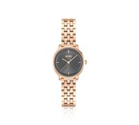 BOSS Montre à cadran gris et effet or rose incarnat - Style LUCIA, 58565059 Couleur dorée pcs.