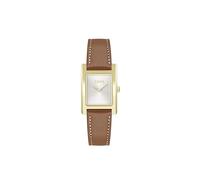 BOSS Montre à cadran blanc argenté et bracelet en cuir - Style LUCY, 58137073 Marron pcs.